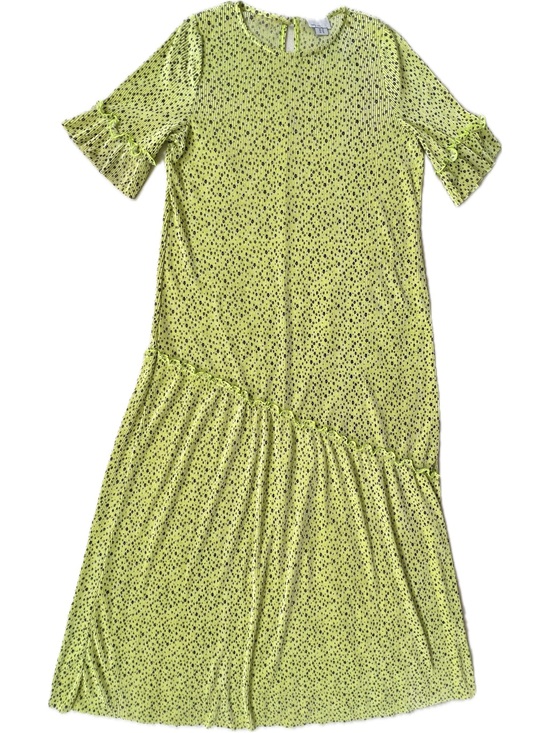 ASOS Dresses & Skirts - ASOS Design green maxi floral print pleated dress Women’s US 10 EUC